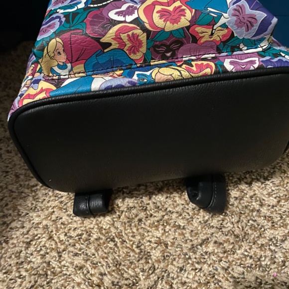 Loungefly Alice Flower AOP Cheshire smile backpack NWT - Picture 5 of 5